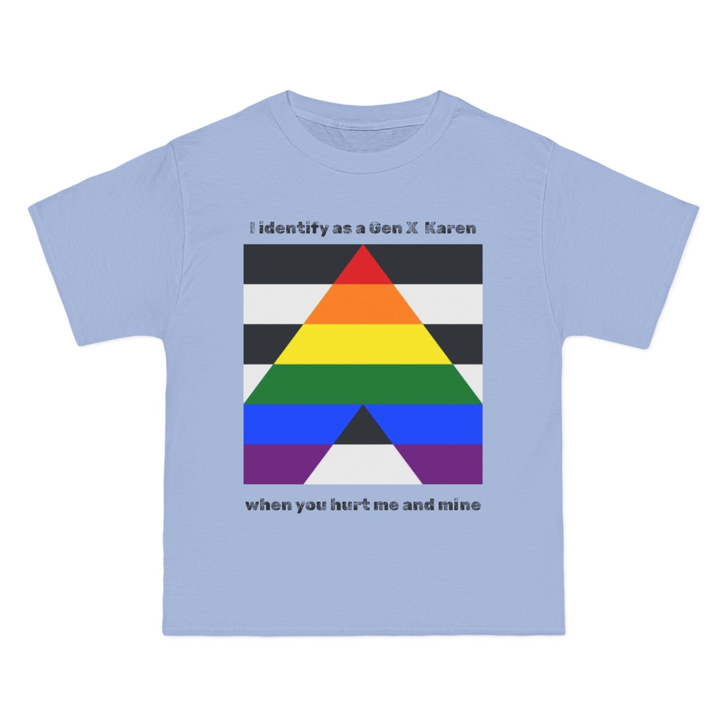 Gen X Karen as Pride Ally T-Shirt, LGBTQ+ Support Shirt, Gender Identity Tee, Rainbow Graphic Tee, Advocacy Wear
