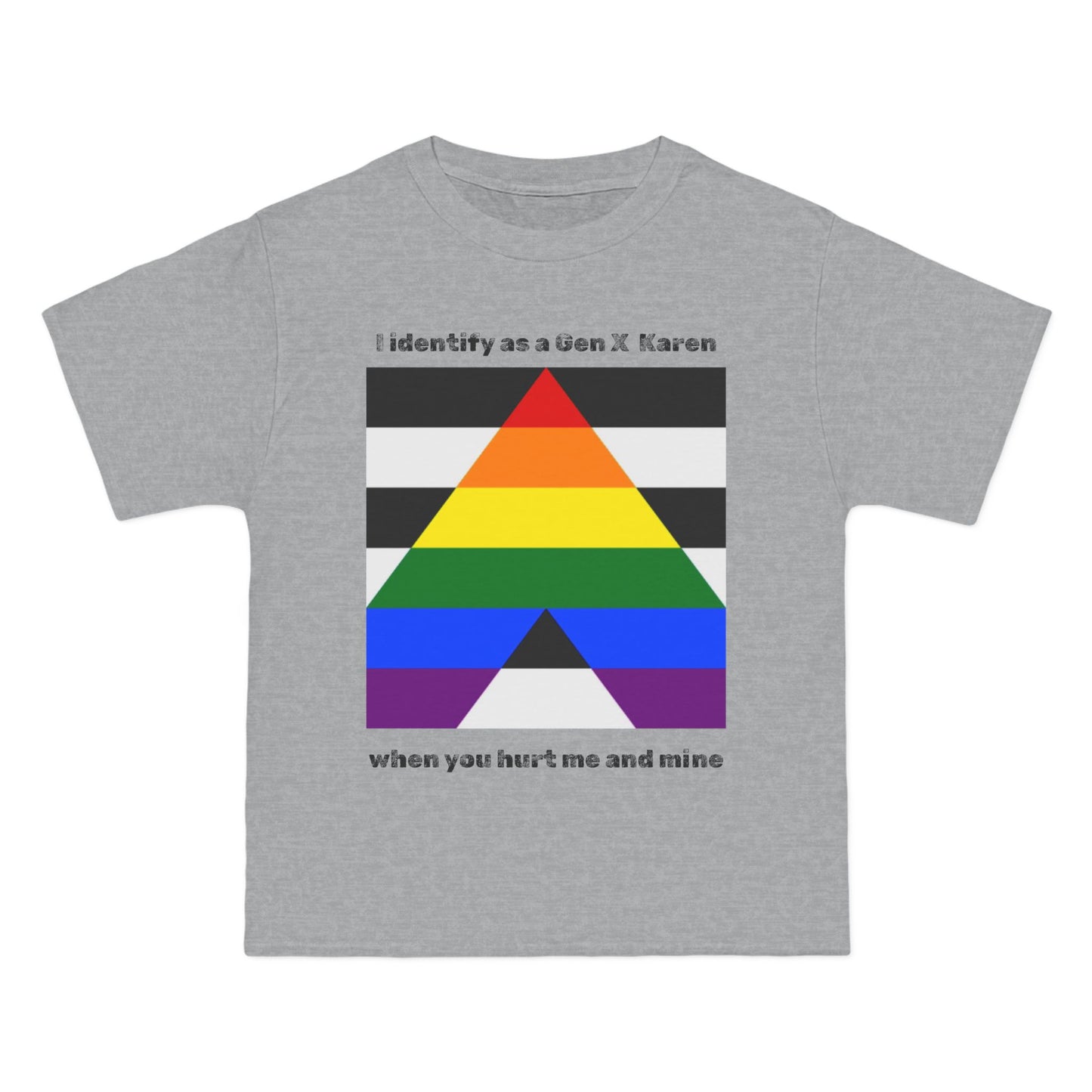 Gen X Karen as Pride Ally T-Shirt, LGBTQ+ Support Shirt, Gender Identity Tee, Rainbow Graphic Tee, Advocacy Wear