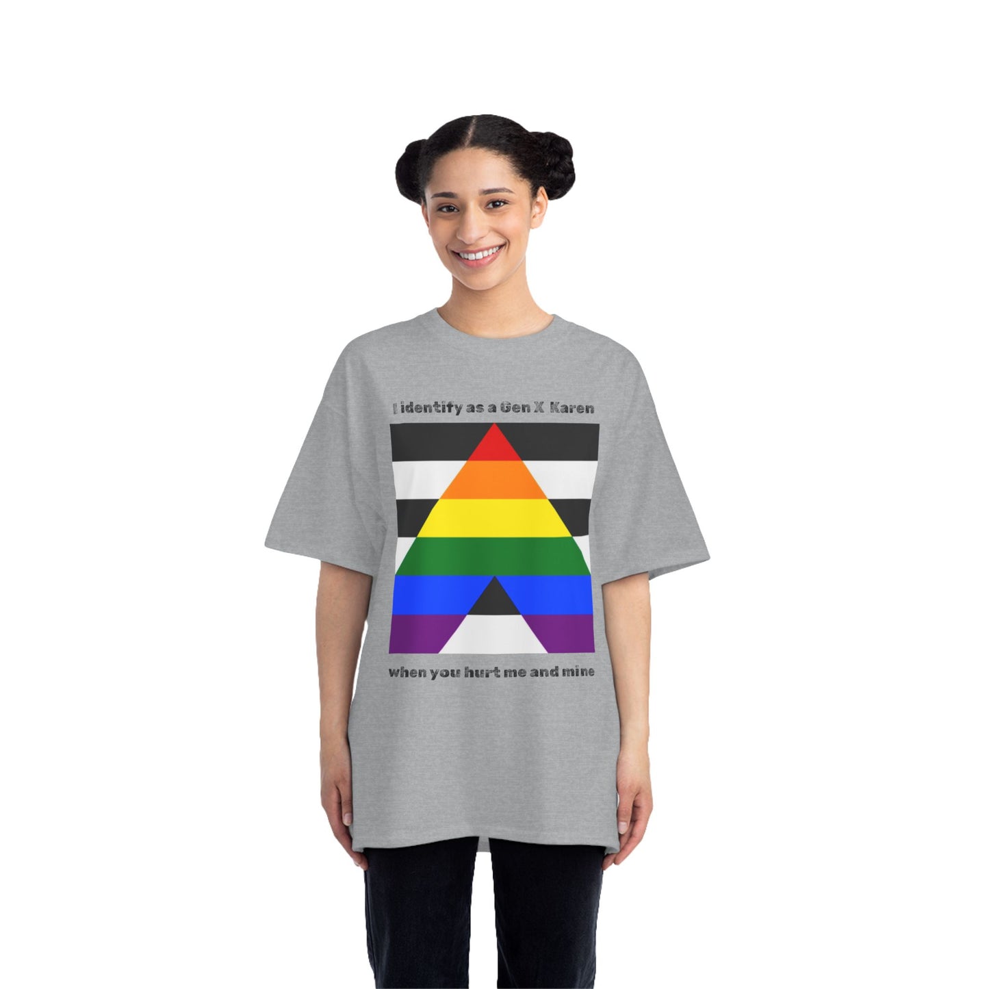 Gen X Karen as Pride Ally T-Shirt, LGBTQ+ Support Shirt, Gender Identity Tee, Rainbow Graphic Tee, Advocacy Wear