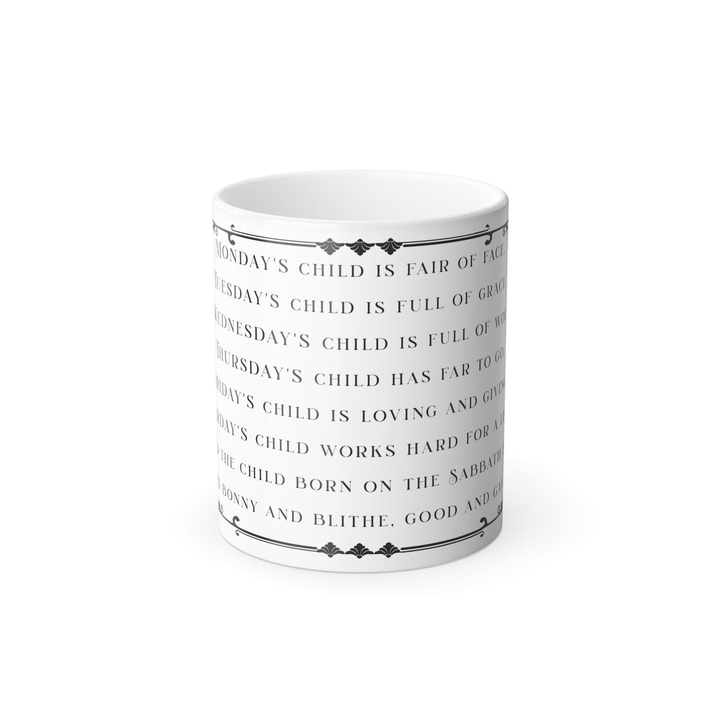 Monday's Child - Color Morphing Mug, 11oz