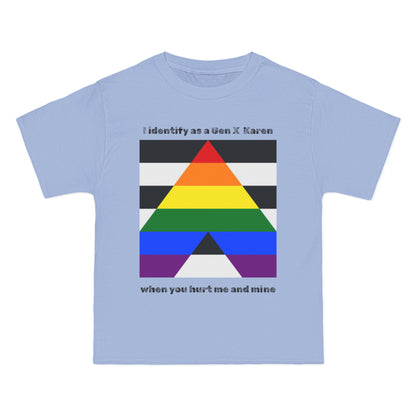 Gen X Karen as Pride Ally T-Shirt, LGBTQ+ Support Shirt, Gender Identity Tee, Rainbow Graphic Tee, Advocacy Wear