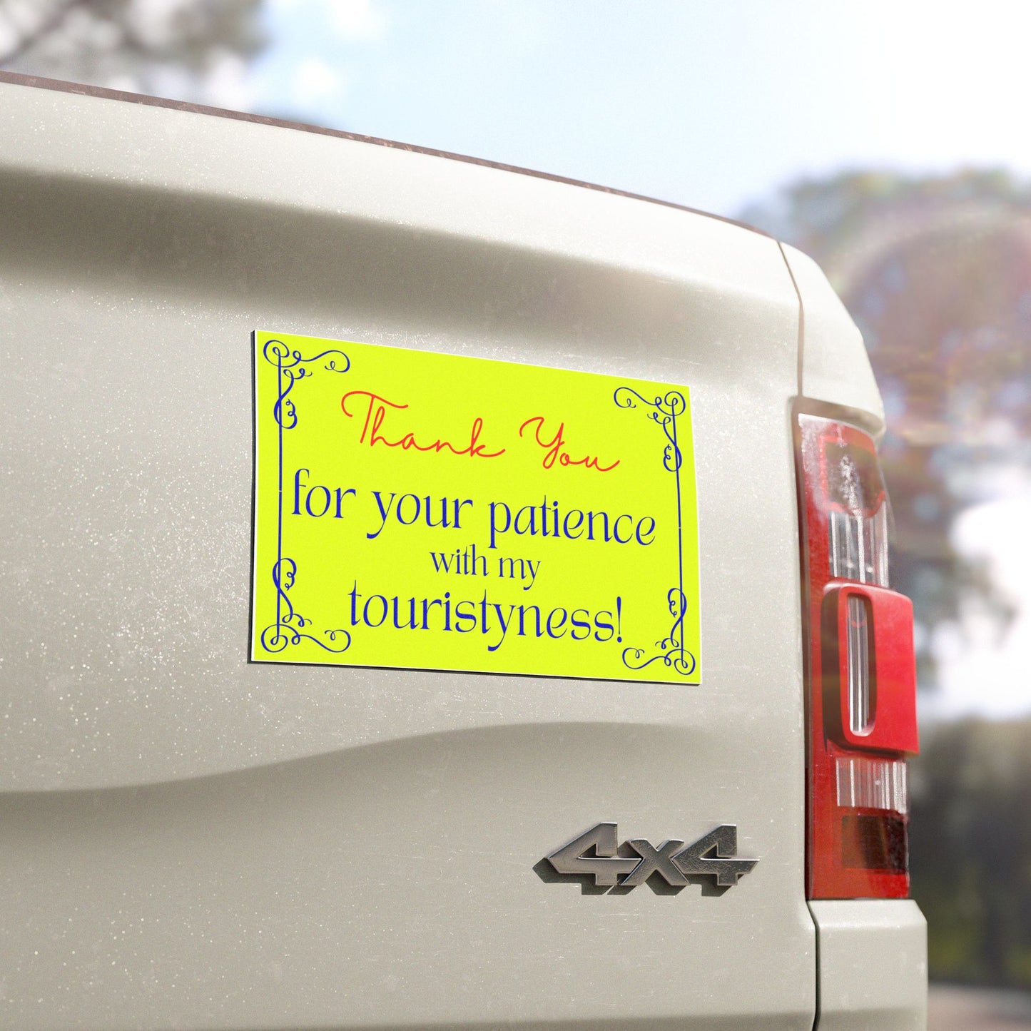 Touristyness - Car Magnet
