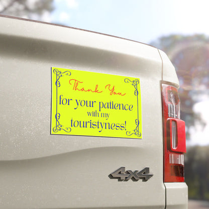 Touristyness - Car Magnet