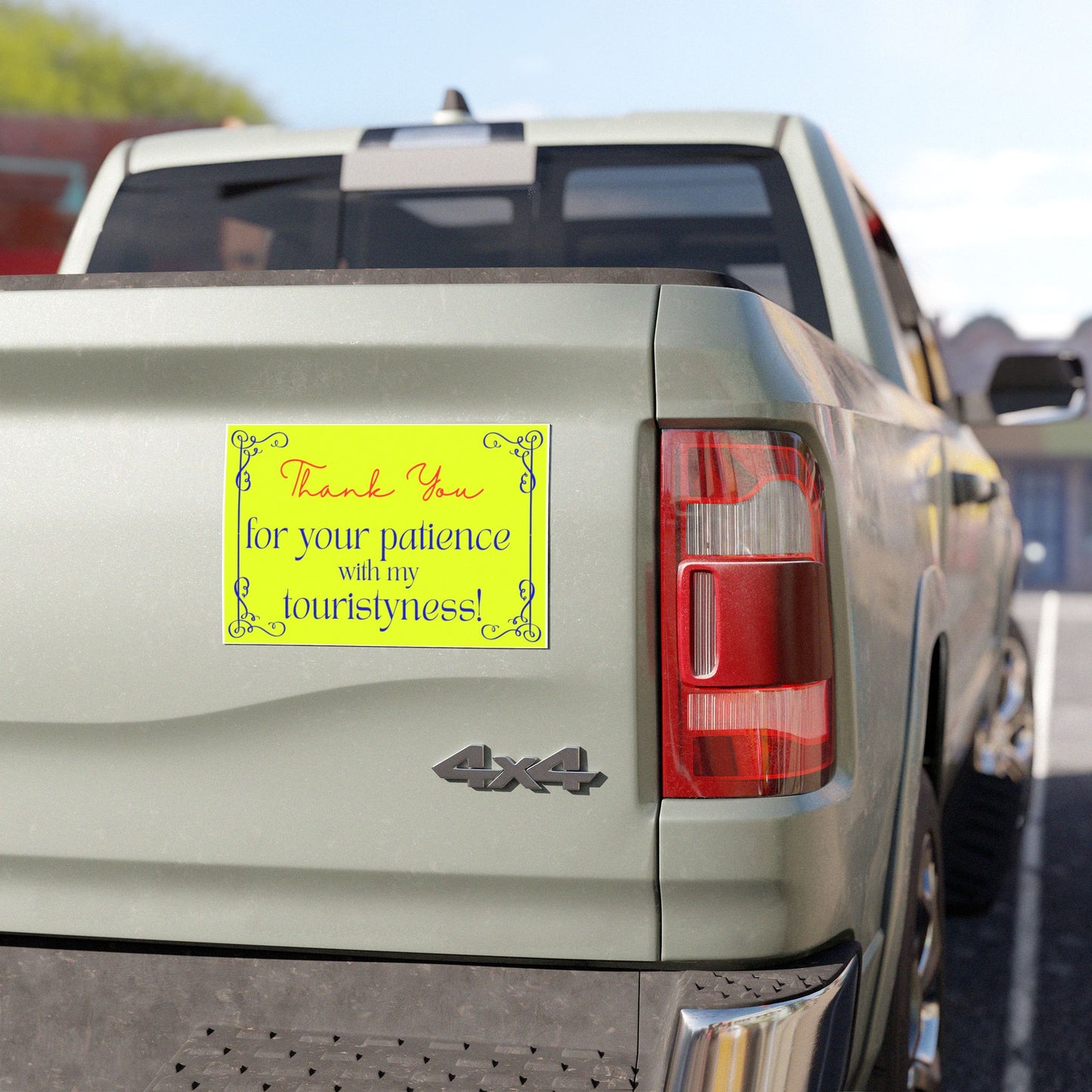 Touristyness - Car Magnet